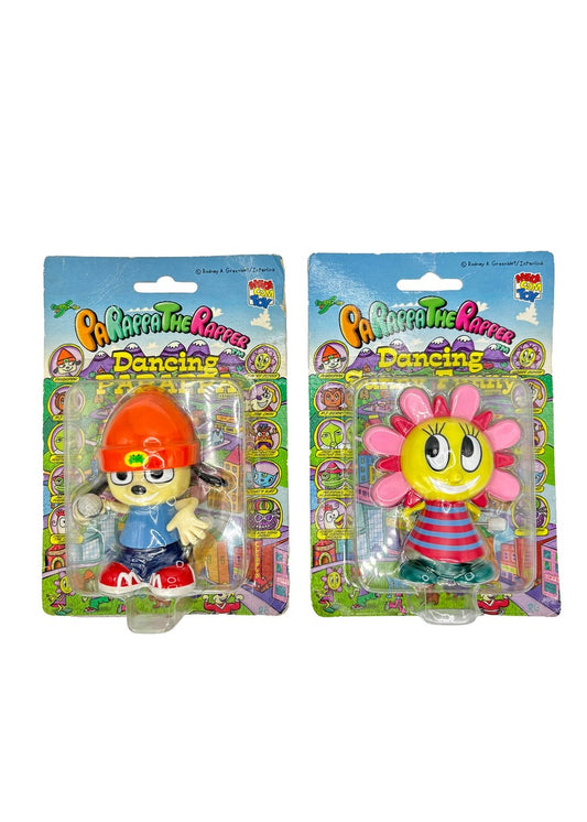 MEDICOM TOY PARAPPA THE RAPPER & SUNNY WIND-UP TOY FIGURE SET